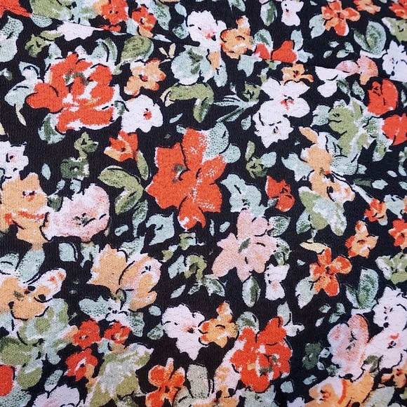 Nasty Gal Inc. Multicolored Floral Lace Trim Puff Sleeve Midi Dress - Picture 4 of 8